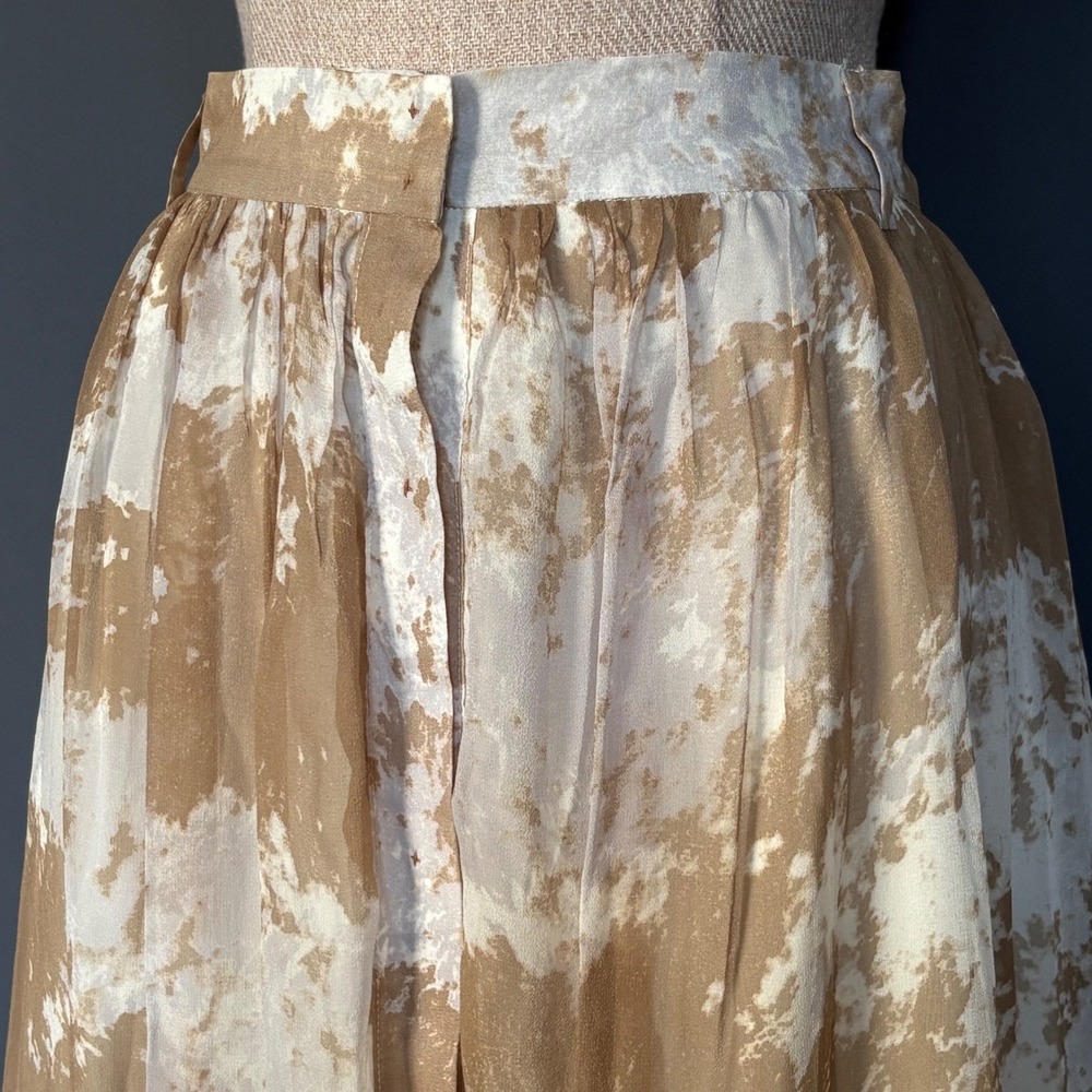 New w Tags - Antipodium London Plainsman 100% Silk Skirt | Sz 6 | MSRP $515